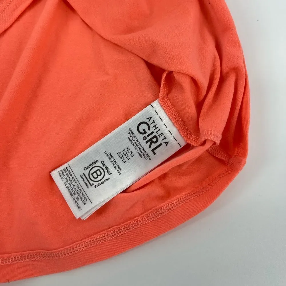 Athleta Girl Orange floral Outfit